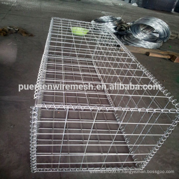 Galvanisation en acier gabion panier / soudé gabion mesh / vente gabion